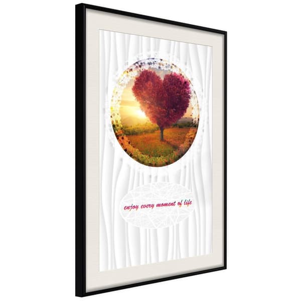 Inramad Poster / Tavla - Heart Tree II