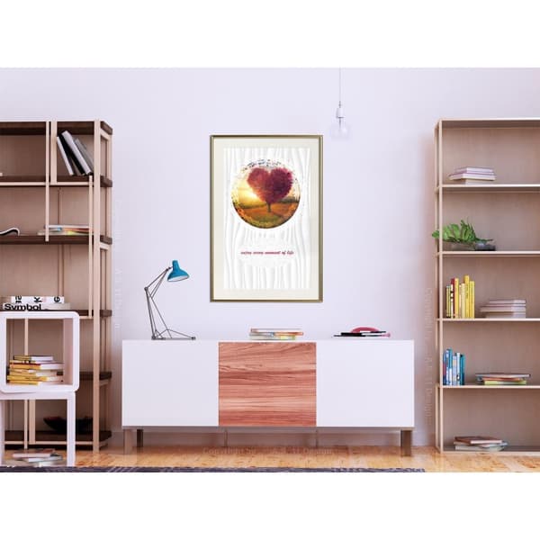 Inramad Poster / Tavla - Heart Tree II