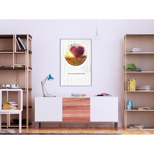 Inramad Poster / Tavla - Heart Tree II