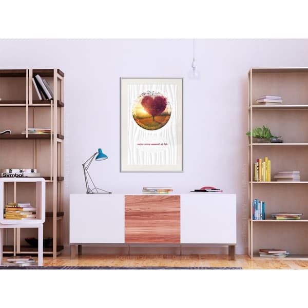 Inramad Poster / Tavla - Heart Tree II