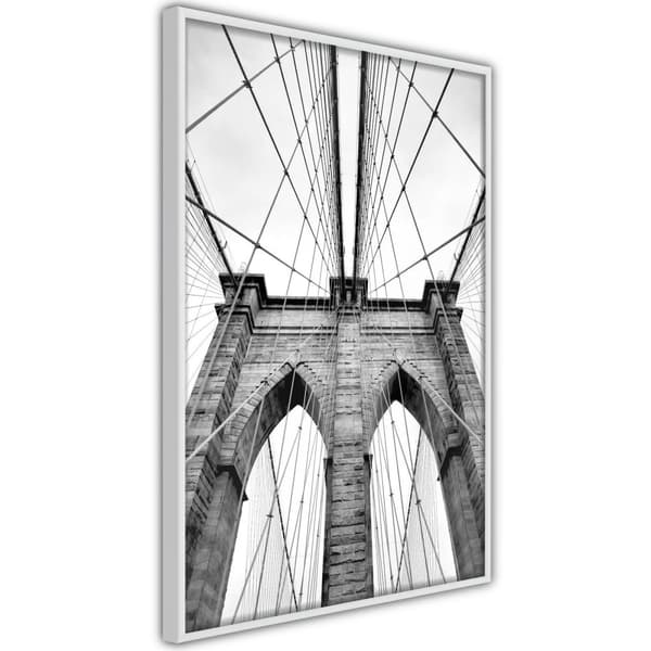 Inramad Poster / Tavla - Symmetry Vit ram 20x30