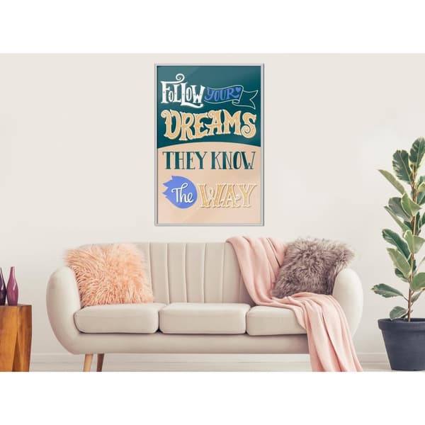 Inramad Poster / Tavla - Dreams Know the Way
