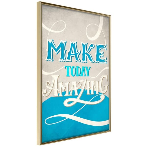 Inramad Poster / Tavla - Today I