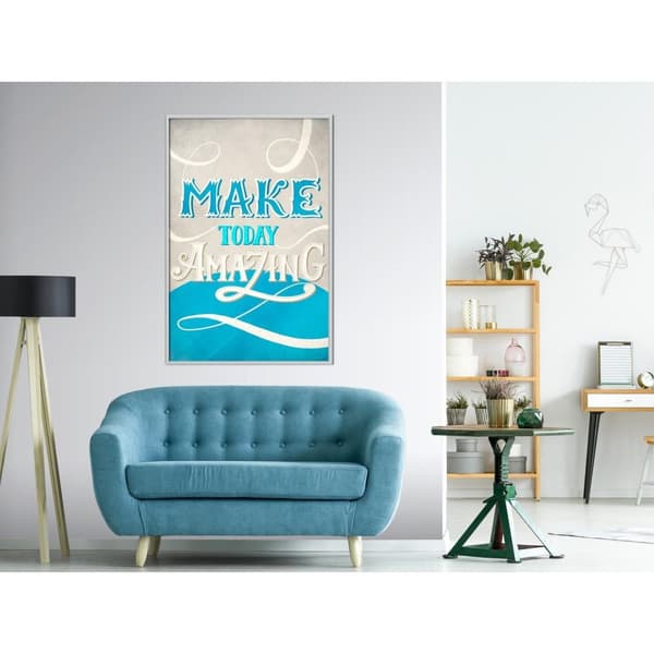 Inramad Poster / Tavla - Today I