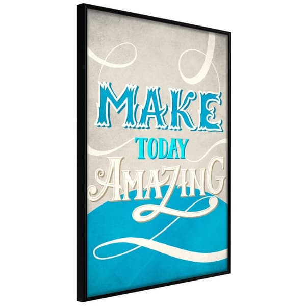 Inramad Poster / Tavla - Today I