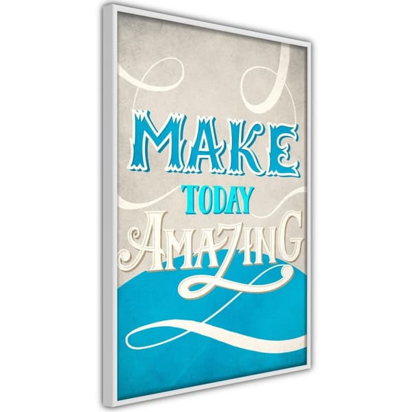 Inramad Poster / Tavla - Today I