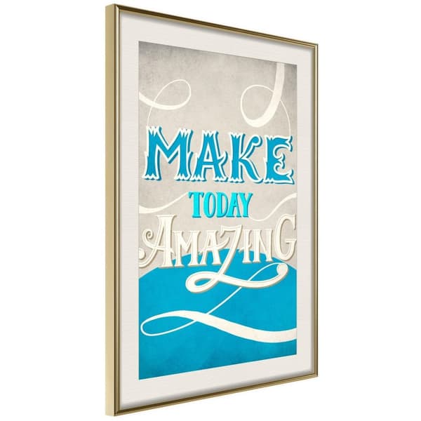 Inramad Poster / Tavla - Today I