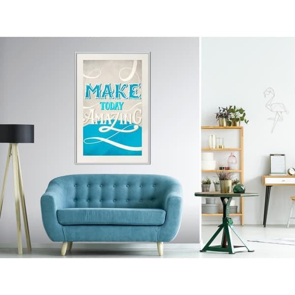 Inramad Poster / Tavla - Today I
