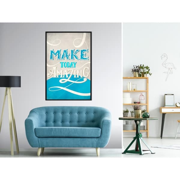 Inramad Poster / Tavla - Today I