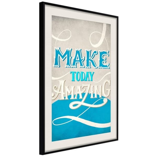 Inramad Poster / Tavla - Today I
