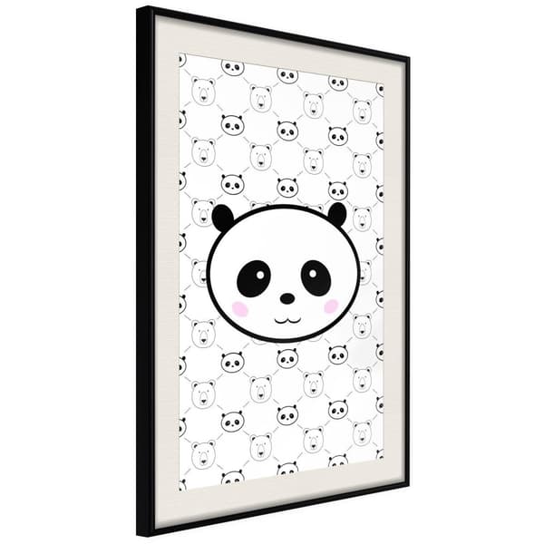 Inramad Poster / Tavla - Panda and Friends