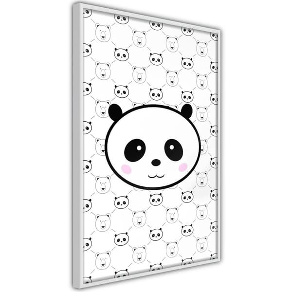 Inramad Poster / Tavla - Panda and Friends