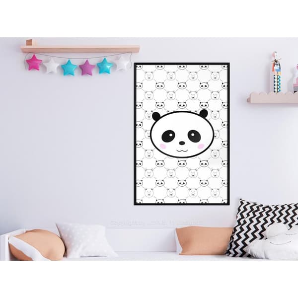 Inramad Poster / Tavla - Panda and Friends