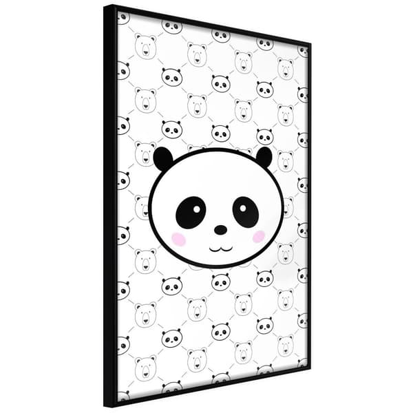 Inramad Poster / Tavla - Panda and Friends