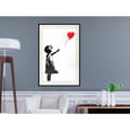 Miniatyrbild 6 av 11: Inramad Poster / Tavla - Banksy: Girl with Balloon I