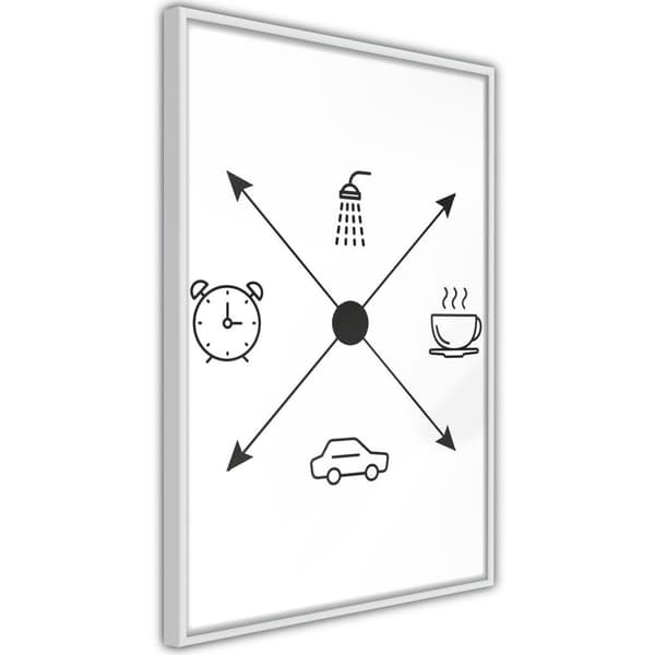 Inramad Poster / Tavla - Morning Routine