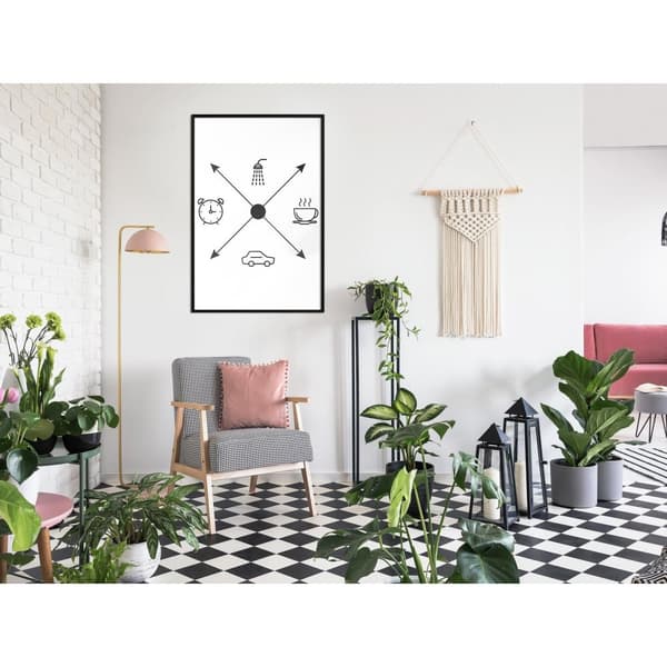Inramad Poster / Tavla - Morning Routine