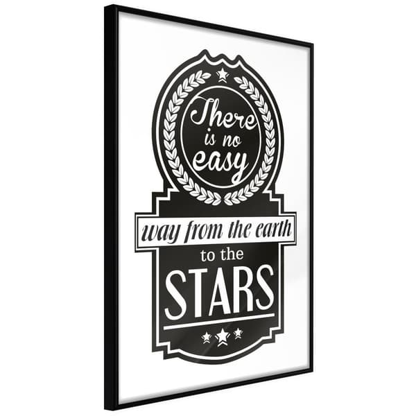 Inramad Poster / Tavla - Way to the Stars Svart ram 20x30