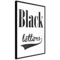 Miniatyrbild 1 av 11: Inramad Poster / Tavla - Black Lettering