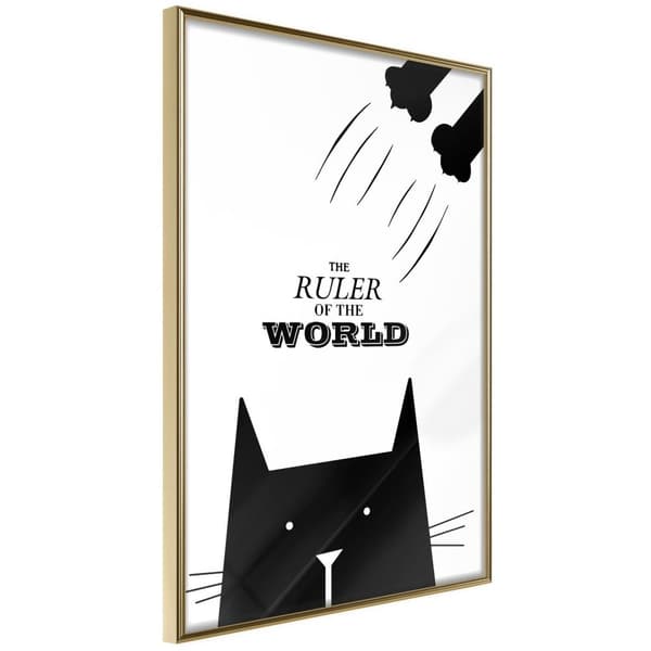 Inramad Poster / Tavla - Bossy Cat