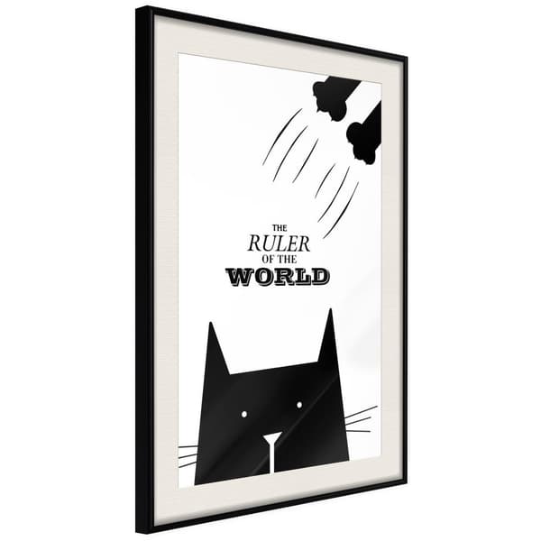 Inramad Poster / Tavla - Bossy Cat