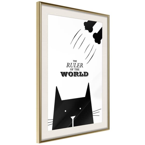Inramad Poster / Tavla - Bossy Cat