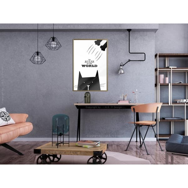 Inramad Poster / Tavla - Bossy Cat