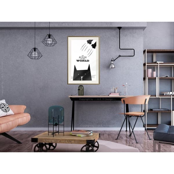Inramad Poster / Tavla - Bossy Cat