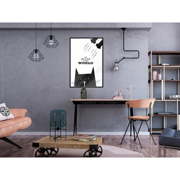 Inramad Poster / Tavla - Bossy Cat