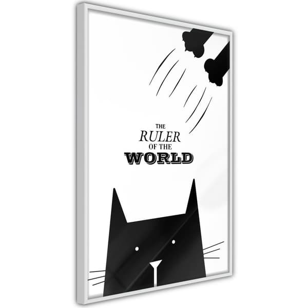 Inramad Poster / Tavla - Bossy Cat