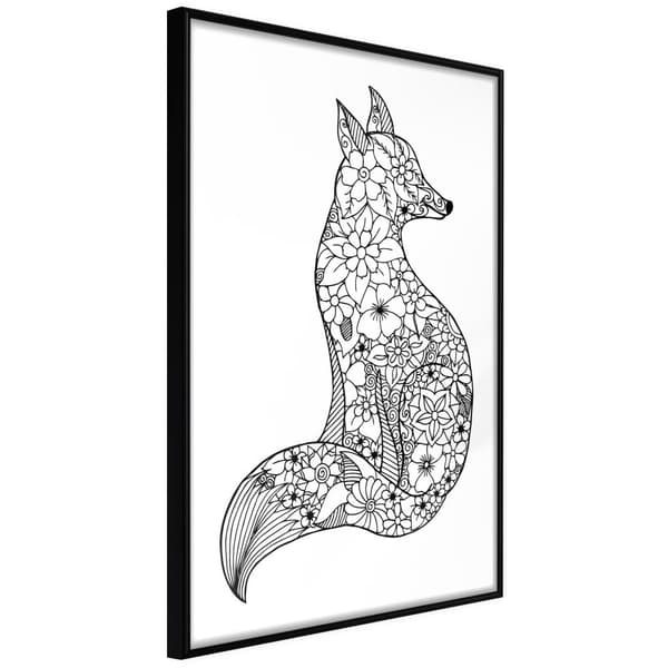 Inramad Poster / Tavla - Openwork Fox