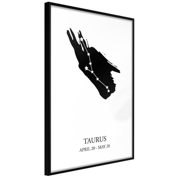 Inramad Poster / Tavla - Zodiac: Taurus I