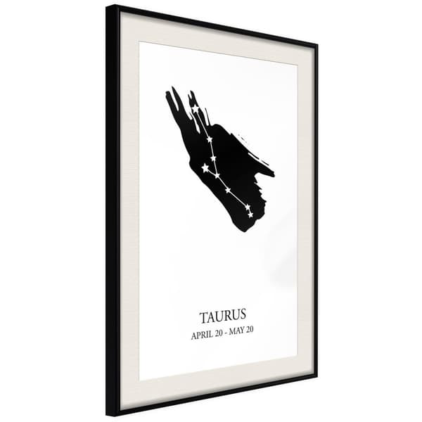 Inramad Poster / Tavla - Zodiac: Taurus I