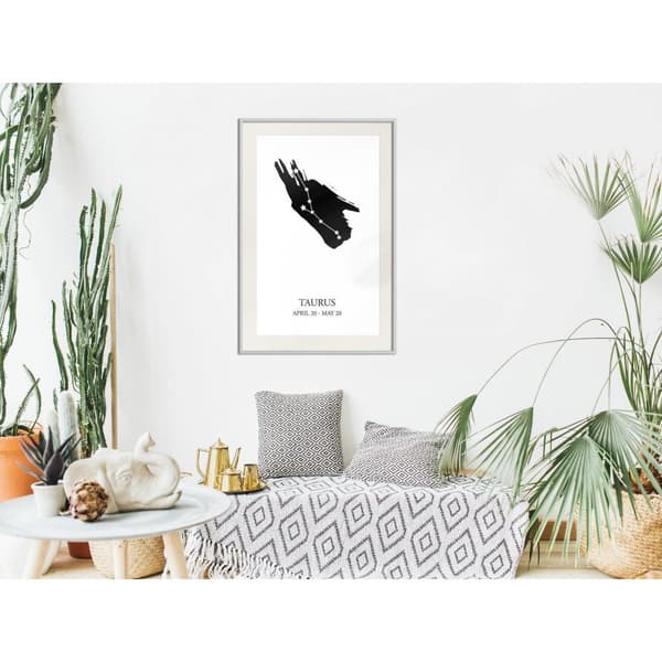 Inramad Poster / Tavla - Zodiac: Taurus I