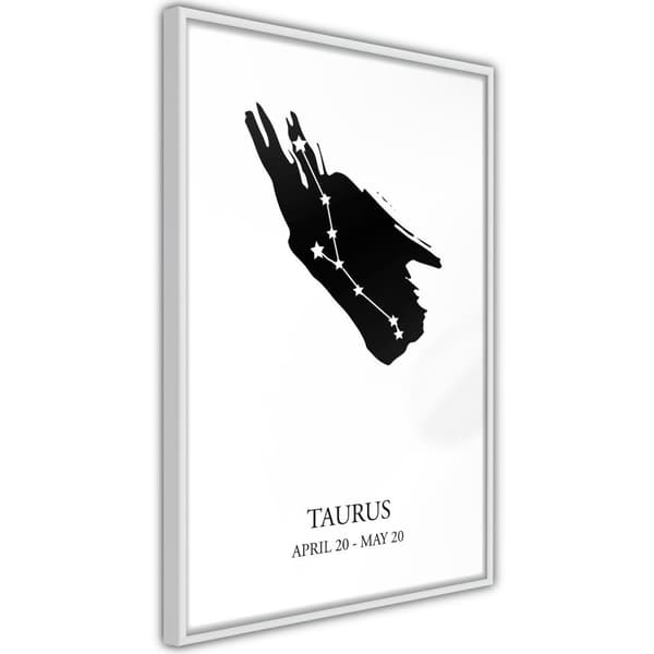 Inramad Poster / Tavla - Zodiac: Taurus I