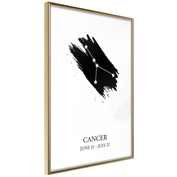 Inramad Poster / Tavla - Zodiac: Cancer I