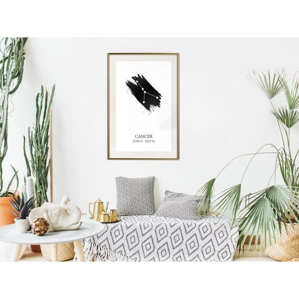Inramad Poster / Tavla - Zodiac: Cancer I