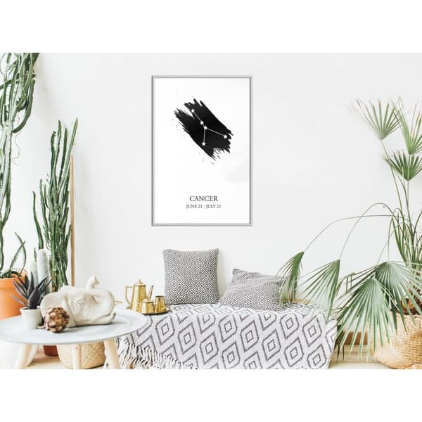 Inramad Poster / Tavla - Zodiac: Cancer I
