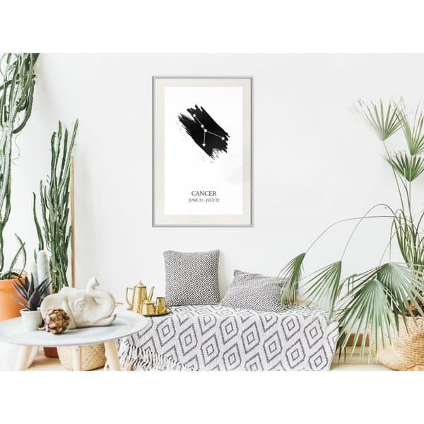 Inramad Poster / Tavla - Zodiac: Cancer I