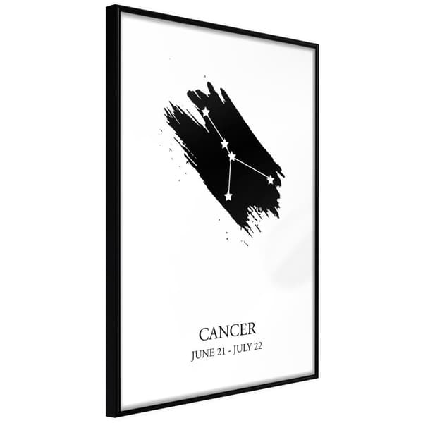 Inramad Poster / Tavla - Zodiac: Cancer I
