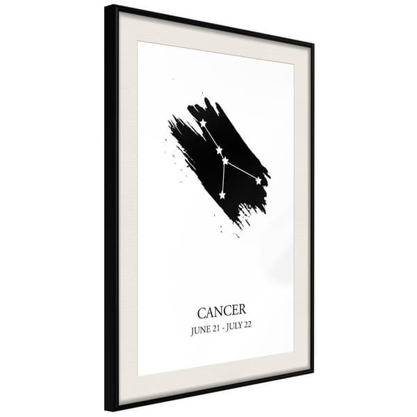 Inramad Poster / Tavla - Zodiac: Cancer I
