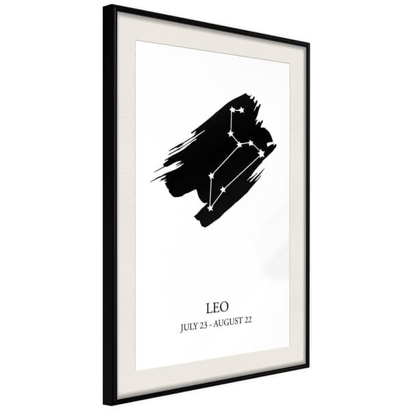 Inramad Poster / Tavla - Zodiac: Leo I