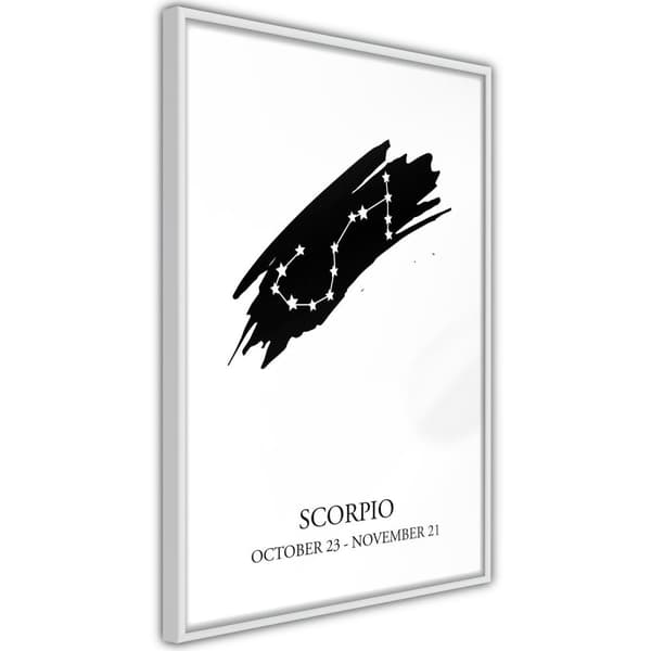 Inramad Poster / Tavla - Zodiac: Scorpio I