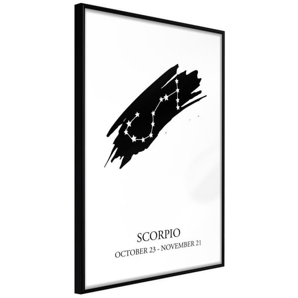 Inramad Poster / Tavla - Zodiac: Scorpio I