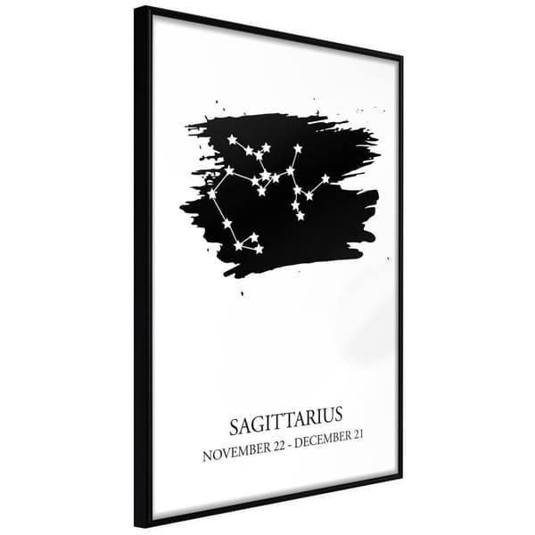 Inramad Poster / Tavla - Zodiac: Sagittarius I