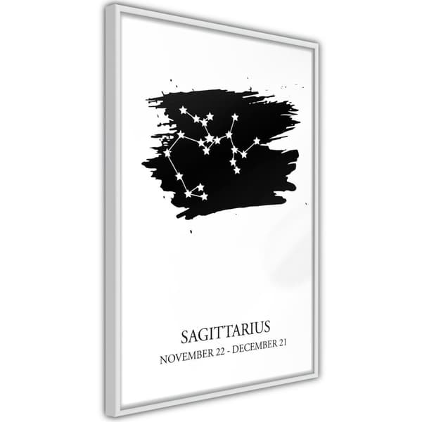 Inramad Poster / Tavla - Zodiac: Sagittarius I