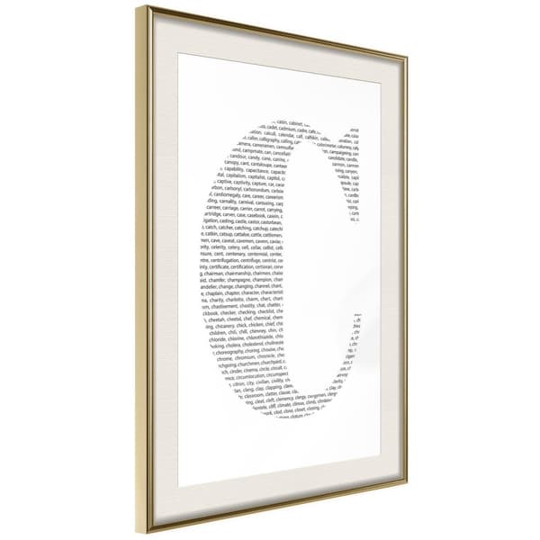 Inramad Poster / Tavla - Capital C
