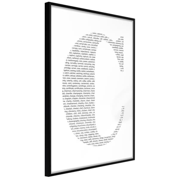 Inramad Poster / Tavla - Capital C