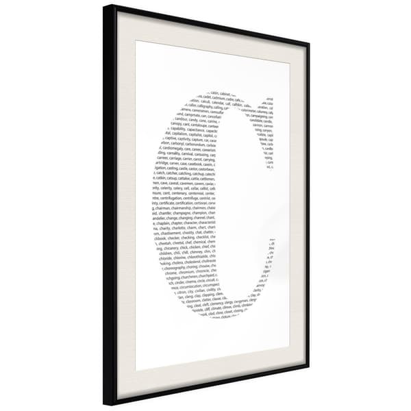 Inramad Poster / Tavla - Capital C
