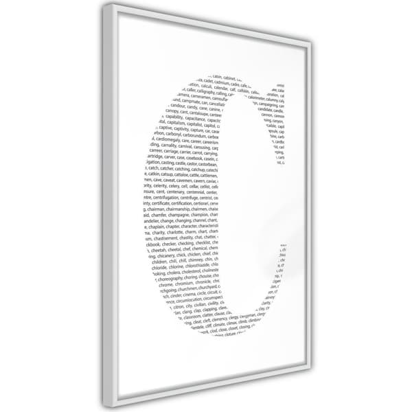 Inramad Poster / Tavla - Capital C